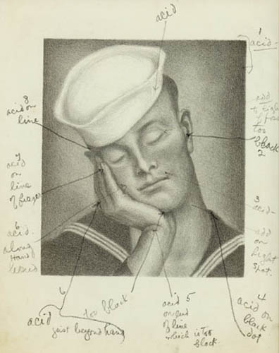 Block, Julius - Sailor (with writing)