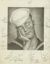 Block, Julius - Sailor (with writing)
