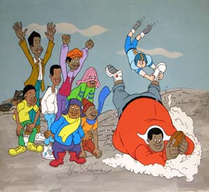 Fat Albert Original Production Cel 2