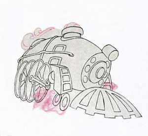 Soul Train Original Production Drawing