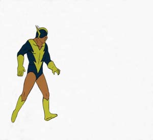 Super Friends - Black Vulcan Original Production Cel