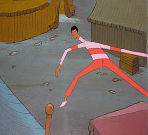 Tarzan And The Super 7 Super Stretch Original Production Cel