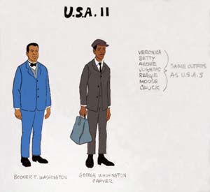 US Of Archie - Carver and Washington Original Production Cel