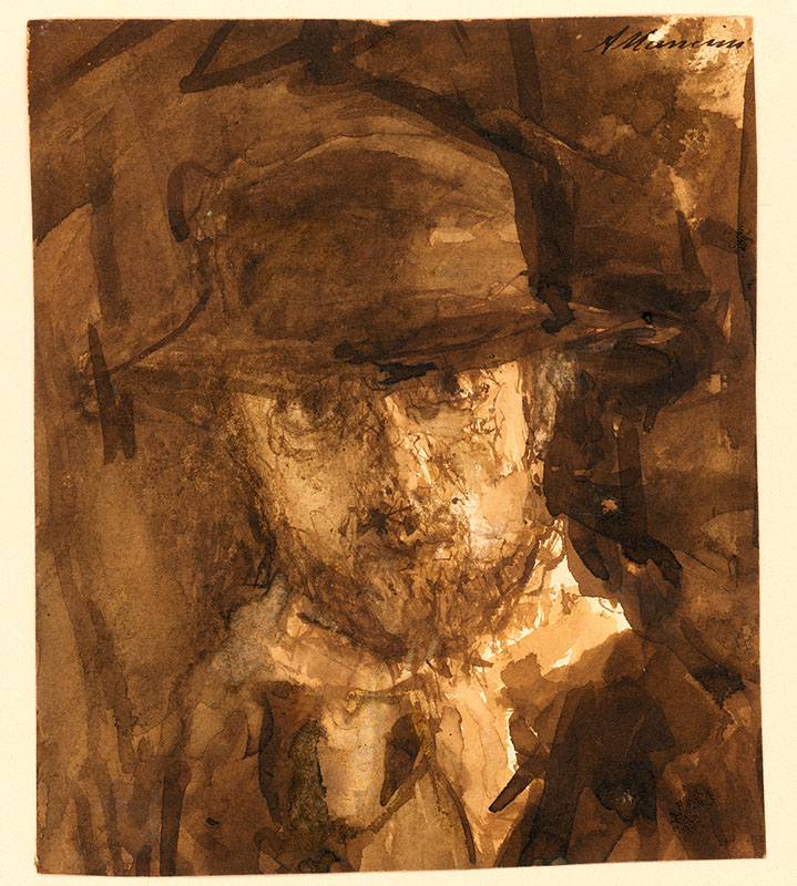 Antonio Mancini [ Italian , 1852-1930 ] SELF PORTRAIT 