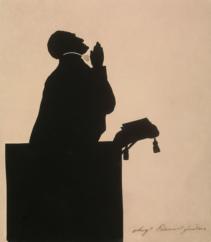 Auguste Amant Constant  Fidele Edouart [ French 1789-1861 ] THE ENGLISH EVANGELIST , CHARLES SIMIEON  [ comprised of 9 silhouettes ] 3