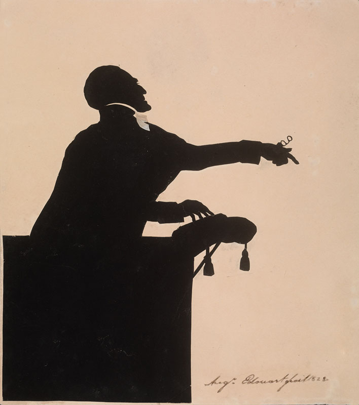 Auguste Amant Constant  Fidele Edouart [ French 1789-1861 ] THE ENGLISH EVANGELIST , CHARLES SIMIEON  [ comprised of 9 silhouettes ] 4