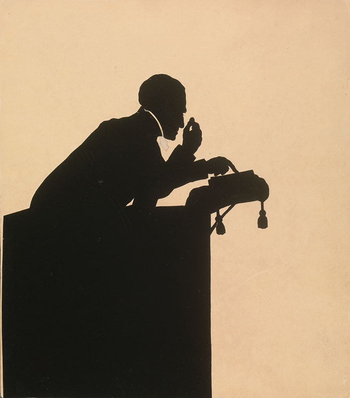 Auguste Amant Constant  Fidele Edouart [ French 1789-1861 ] THE ENGLISH EVANGELIST , CHARLES SIMIEON  [ comprised of 9 silhouettes ] 5