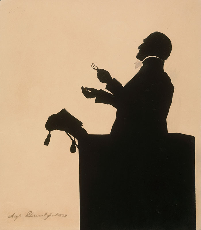 Auguste Amant Constant  Fidele Edouart [ French 1789-1861 ] THE ENGLISH EVANGELIST , CHARLES SIMIEON  [ comprised of 9 silhouettes ] 7