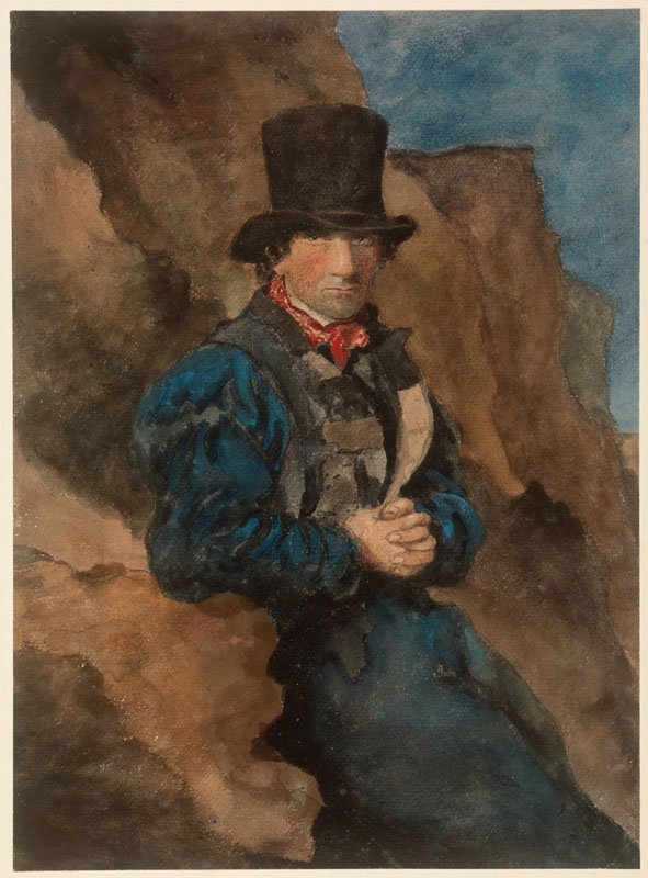 George Robert Lewis [ English , 1782-1871 ]A SMUGGLER ON THE COAST 