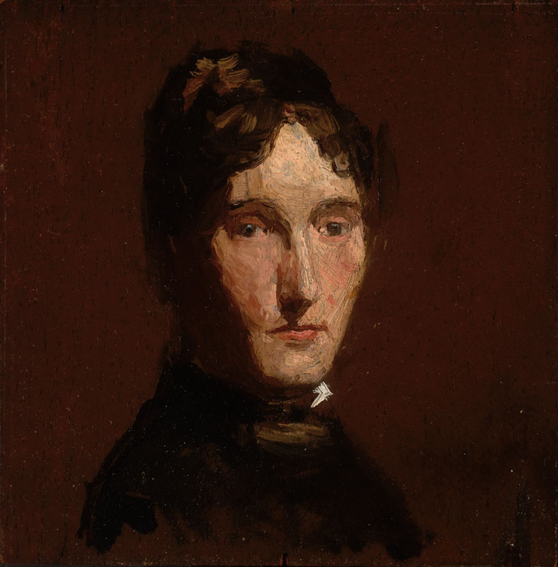Thomas Pollock Anshutz [ American, 1851-1912 ] HEAD OF A WOMAN