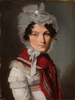Louis  Leopold Boilly [ French 1761-1845 ] HEAD OF A WOMAN